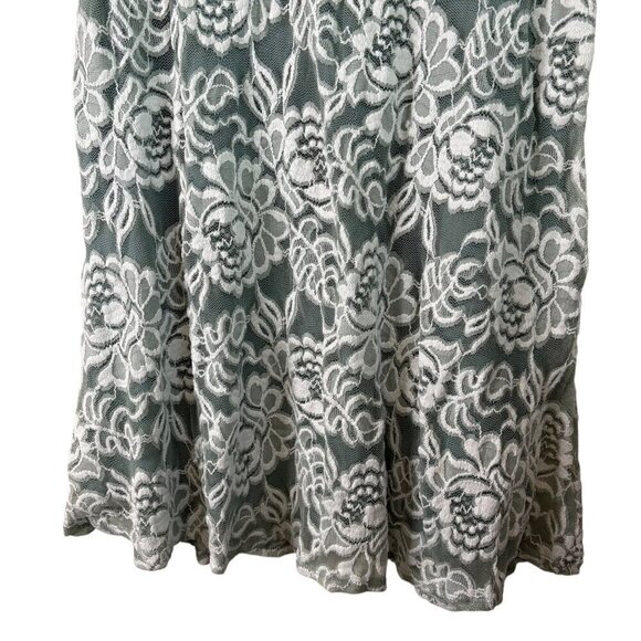 Show Me Your Mumu Women's Lovers Lace Romantic Mini Dress Sage Green Size Small - Picture 6 of 13